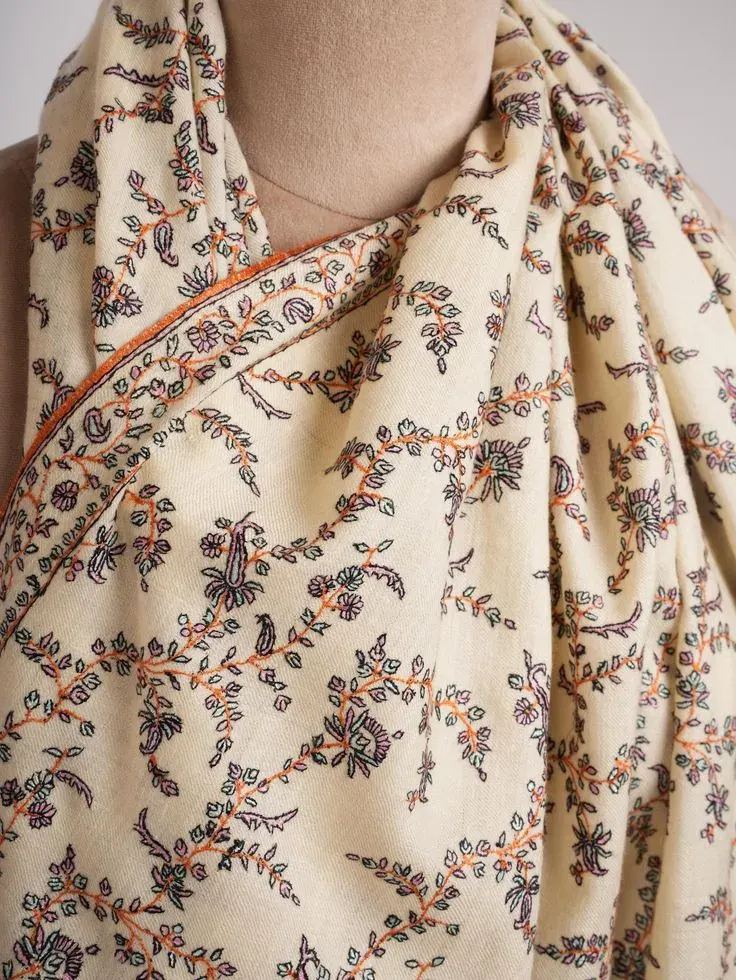Embroidered Pashmina Shawl view 3