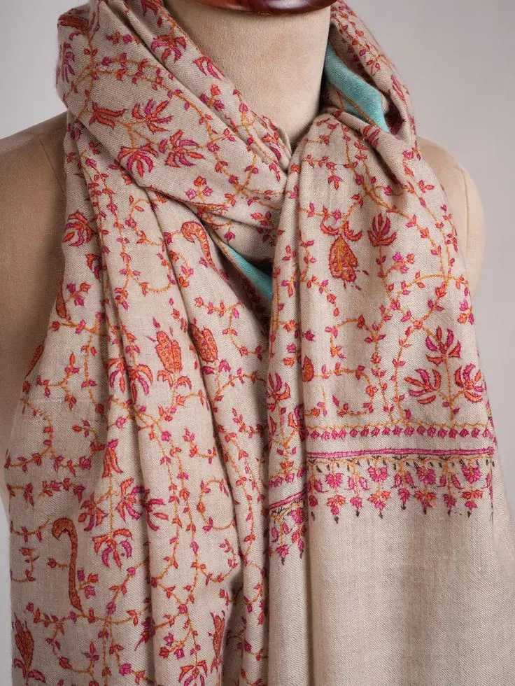 Embroidered Pashmina Shawl view 4